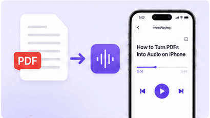 PDF becoming audio on iPhone
